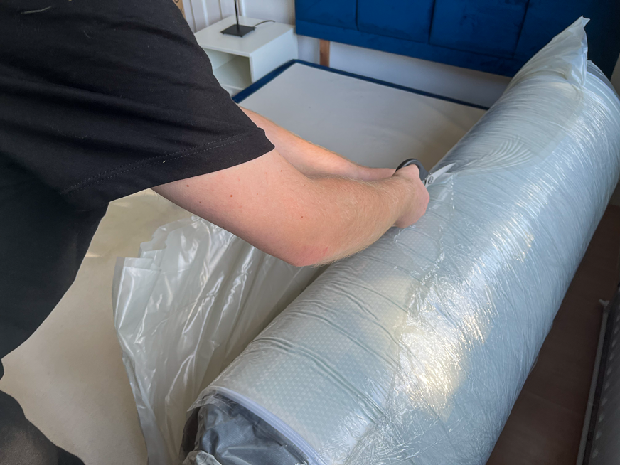 Panda Hybrid Bamboo mattress unpacking